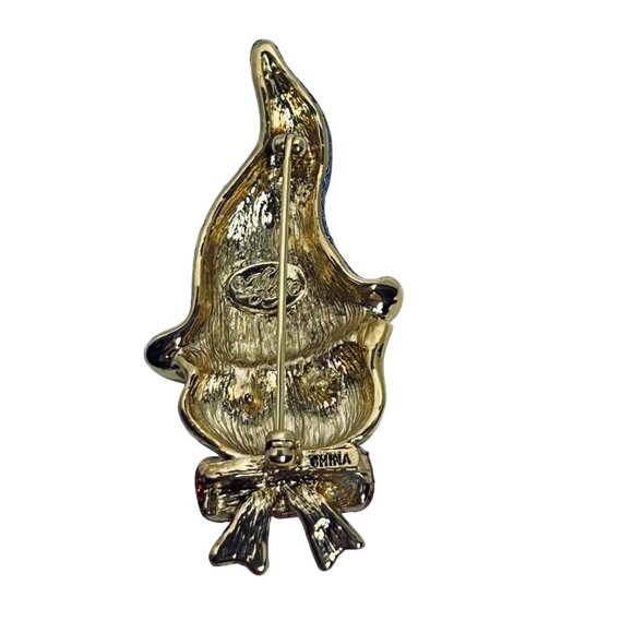 Vintage Kirks Folly Gold Tone Halloween Witch Cat Brooch (5960-1-2) - Picture 6 of 8